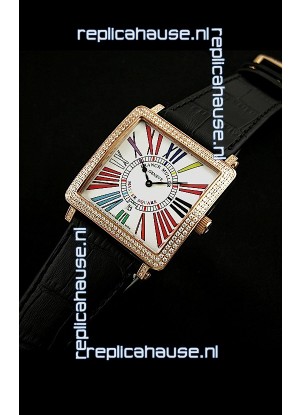 Franck Muller Master Square Swiss Replica Watch in White Dial