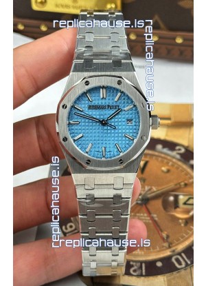 Audemars Piguet Super Clone Royal Oak 77450 34MM 904L Steel Ice Blue Dial Watch 