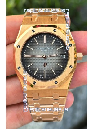 Audemars Piguet Royal Oak Super Clone Jumbo Sunburst Grey Dial Watch 
