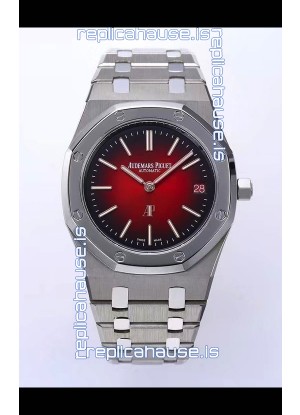 Audemars Piguet Super Clone Royal Oak Extra Thin Watch in Red Dial
