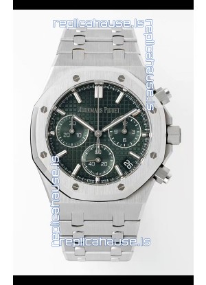 Audemars Piguet Super Clone Royal Oak Chronograph 26240 - 904L Steel in Green Dial 41MM