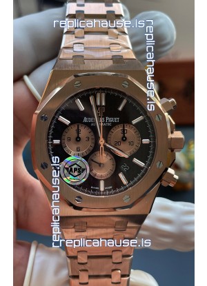 Audemars Piguet Super Clone Royal Oak Chronograph 26331OR Brown Dial Watch 