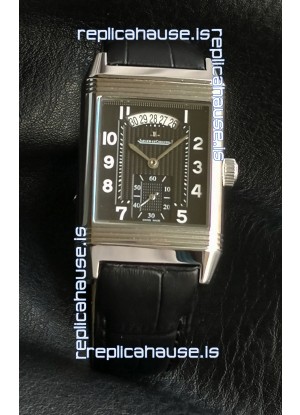 Jaeger-LeCoultre Reverso Super Clone Black Dial Swiss Replica Watch 