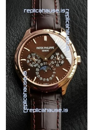 Patek Philippe Complications 5327R-001 Brown Dial Swiss Replica Watch 