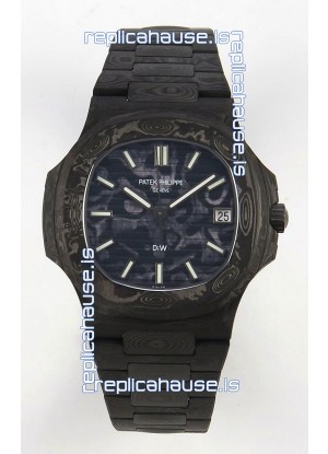 Patek Philippe Nautilus 5711 DiW Blue Carbon Dial 1:1 Mirror Swiss Replica Watch
