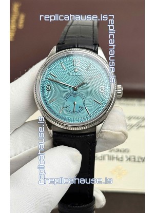 Rolex 1908 Perpetual Swiss Movement Replica Watch in Steel Casing Ice Blue Dial 