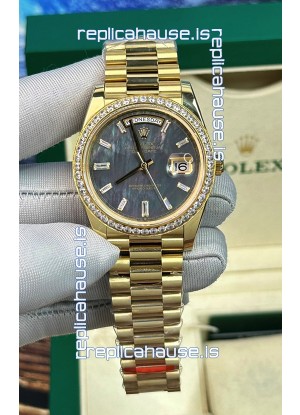 Rolex Day Date Presidential 18K Rose Gold Watch 40MM - Pearl Dial 1:1 Mirror Quality