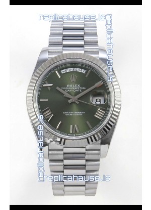 Rolex Day Date Super Clone Green Dial 40MM 188 Grams Swiss Replica watch 