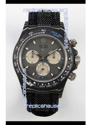 Rolex Daytona Super Clone DiW Black CarboQuartz Edition Swiss Replica Watch
