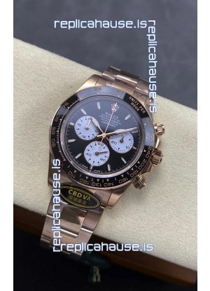Rolex Daytona Super Clone 126525 Le Mans Edition Rose Gold Black Dial Original Cal.4132 Movement
