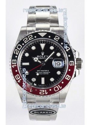 Rolex GMT Masters II Super Clone 12719 "Blaken" 904L Steel Black Dial Watch 