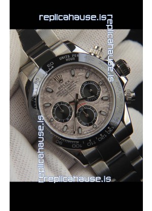 Rolex Daytona Japanese Movement Replica Watch in Meteorite Pattern Dial