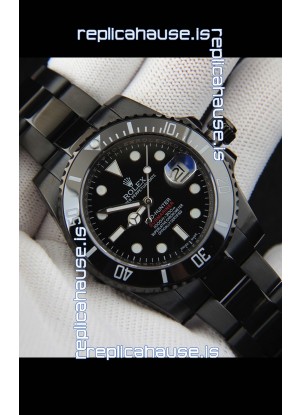 Rolex Submariner Pro-Hunter Japanese Replica Watch in PVD Coating Black Dial 