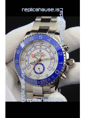 Rolex Yachtmater II Japanese Movement Replica Watch 44M Stainless Steel 