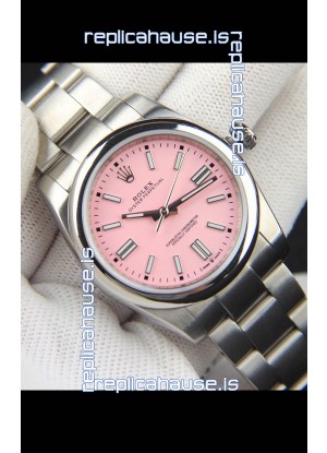 Rolex Oyster Perpetual Japanese Movement Replica Watch 36MM - Pink Dial