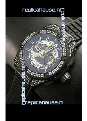 Hublot Big Bang King Power PVD Casing Watch with Diamonds