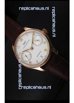 IWC Portugieser IW500701 Swiss Automatic Watch in White Dial - Updated 1:1 Mirror Replica 