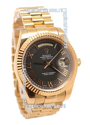 Rolex Day Date II Gold Japanese Replica Watch
