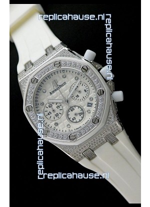Audemars Piguet Royal Oak Ladies Alinghi Limited Edition Japanese Watch in White