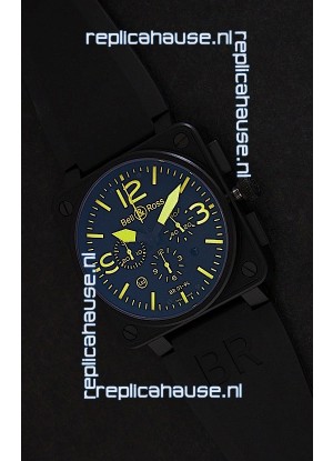 Bell and Ross BR01-94 7750 Swiss Watch in Yellow Markings
