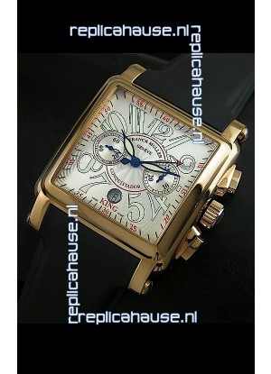 Franck Muller King Conquistador Cortez 10000 Rose Gold Swiss Replica Watch