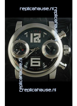 Graham Chronograph Swordfish Swiss Replica Watch in Black Dial