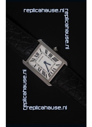 Cartier Tank Solo Swiss Quartz Leather Strap Mid Size 28MM Wide