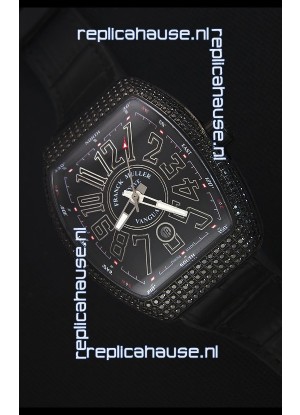Franck Muller Vanguard Swiss Replica Watch in PVD Coated Case