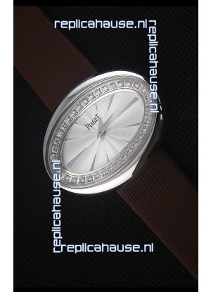 Piaget Limelight Magic Hour Swiss Quartz Steel Case in Black Strap