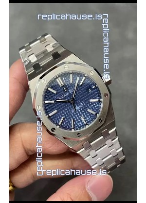 Audemars Piguet Royal Oak 37MM Blue Dial 904L Steel Watch in 3120 Movement - 1:1 Mirror Replica
