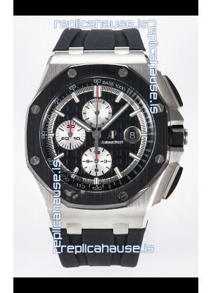 Audemars Piguet Royal Oak Offshore Chronograph Black Dial 1:1 Super Clone Replica Watch - 904L Steel
