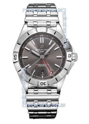 Breitling Chronomat Automatic GMT 40 Grey Dial 1:1 Mirror Swiss Replica Watch 