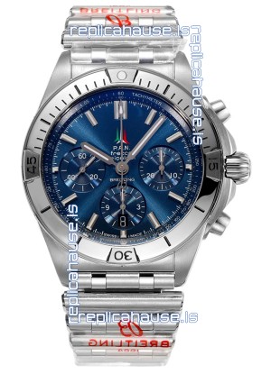 Breitling Chronomat B01 42 Edition Swiss 904L Steel Casing Blue Dial 1:1 Mirror Replica Watch