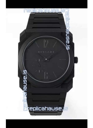 Bvlgari Octo Finissmo Edition 1:1 Mirror Replica Sandblasted DLC Coated Casing