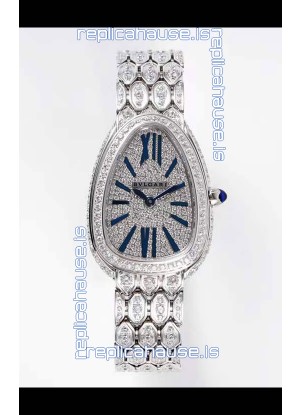 Bvlgari Serpenti Seduttori Edition Watch in Diamonds Steel Casing - 1:1 Mirror Replica