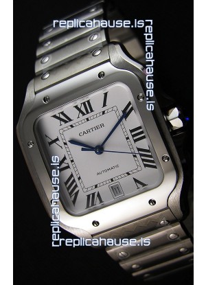 Cartier Santos De Cartier 1:1 Mirror Replica - 40MM Stainless Steel Watch 