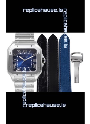 Cartier "Santos De Cartier" Mens XL 1:1 Mirror Replica Watch in 904L Steel Casing 