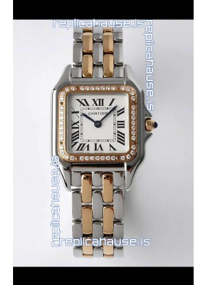 PANTHERE de Cartier Edition 27mm 1:1 Mirror Swiss Watch Rose Gold Two Tone Casing