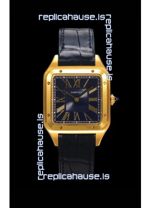 Cartier Santos Dumont 31.4MM Super Clone Edition Watch in Gold Casing