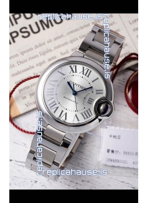 Ballon De Cartier Swiss Automatic Steel Dial Mirror Quality 33MM in Stainless Steel 
