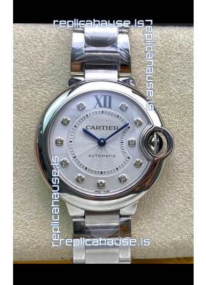 Ballon De Cartier Swiss Automatic 1:1 Mirror Quality 33MM in Steel Casing 