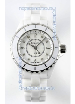 Chanel J12 Ladies White Ceramic Casing Watch 1:1 Mirror Replica Watch 