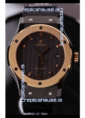 Hublot Classic Fusion Ceramic Casing Rose Gold Bezel Superclone Watch 42MM