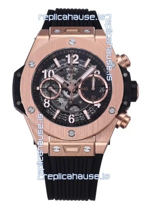 Hublot Big Bang Unico Rose Gold Casing 1:1 Mirror Edition Swiss Replica Watch