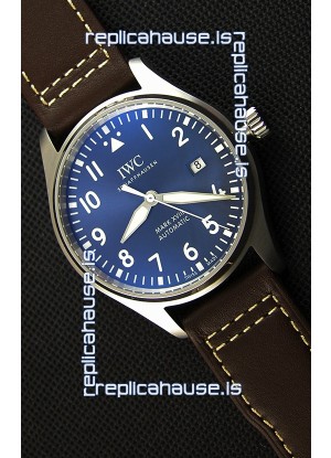 IWC Pilot's MARK XVIII IW327010 Steel Blue Dial Le Petit Prince Swiss Replica Watch 1:1 Mirror Edition