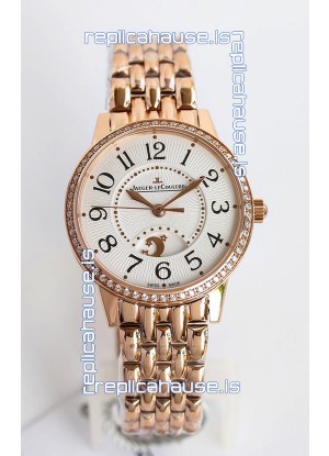 Jaeger-LeCoultre Rendez-Vous Steel Night & Day 1:1 Mirror Rose Gold Watch