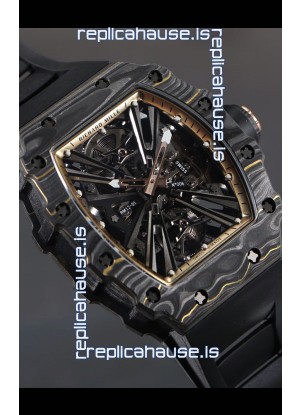 Richard Mille RM12-01 Carbon Fiber Case Genuine Tourbillon Movement 1:1 Mirror Replica Watch