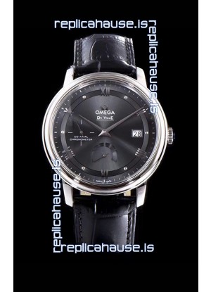 Omega De Ville Prestige Power Reserve 904L Steel 1:1 Mirror Swiss Watch Grey dial