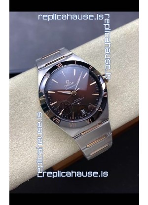 Omega Super Clone Co-Axial Constellation Stainless Brown Dial Replica Watch