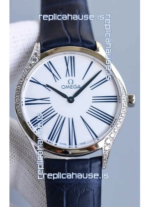 Omega De Ville Tresor Edition Swiss Quartz Watch 36MM Steel Casing White Dial